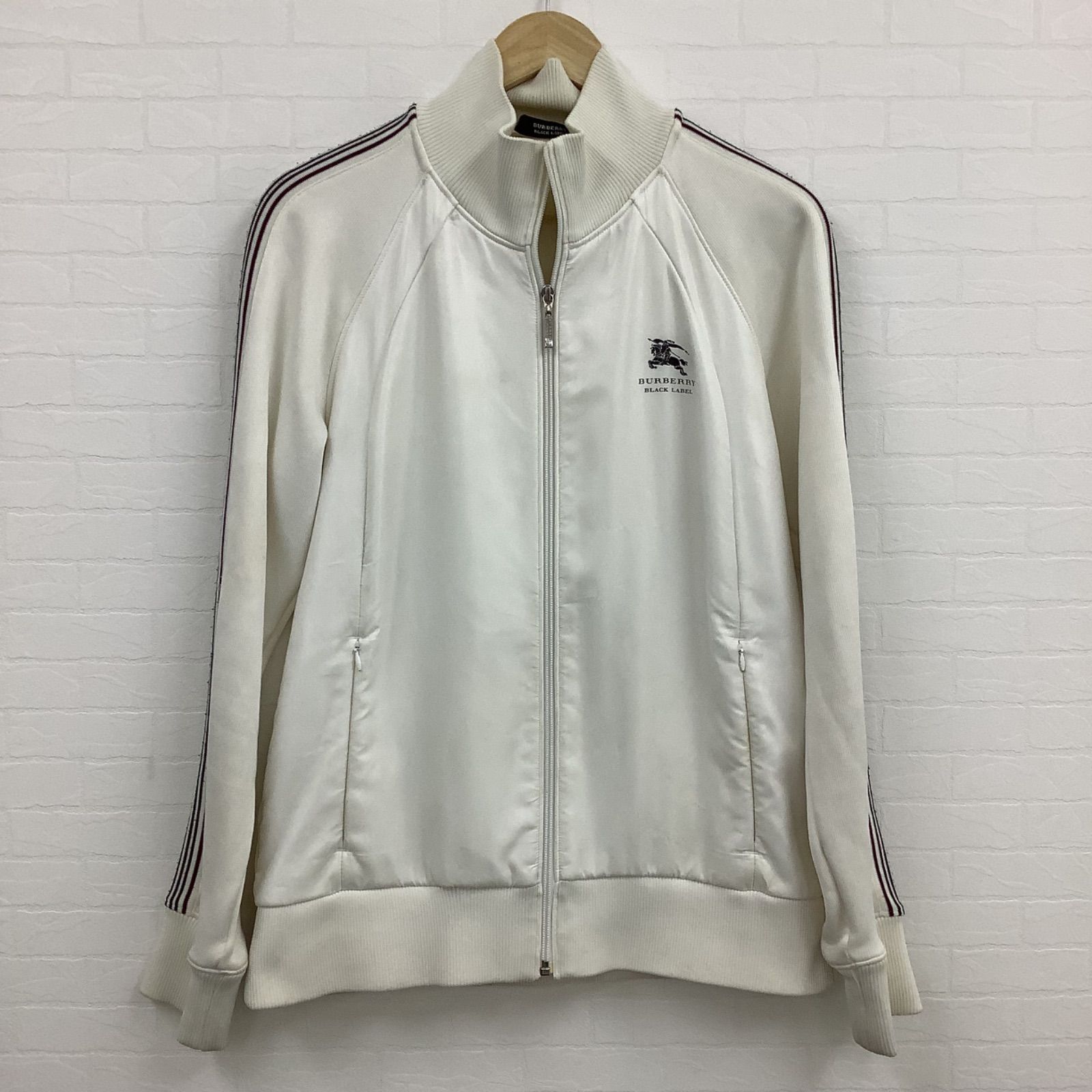 BURBERRY BLACK LABEL トラックジャケット ホワイト L - メルカリ
