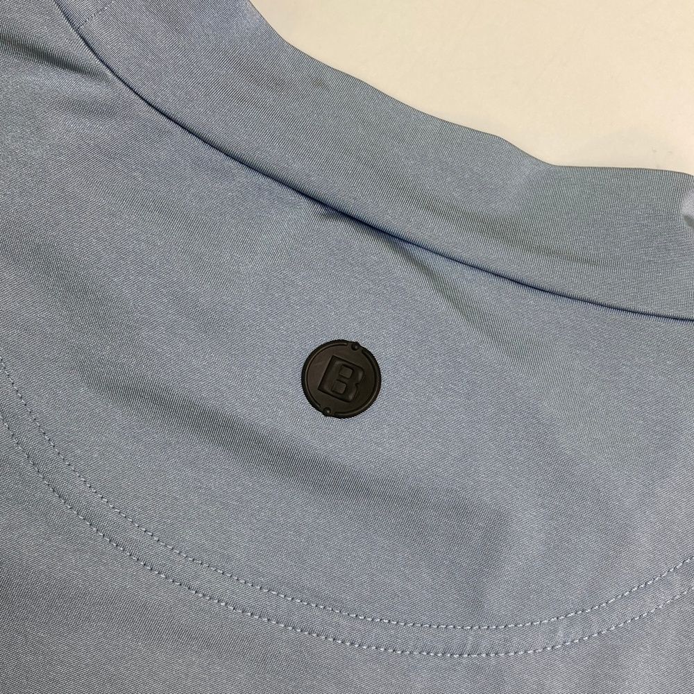 サイズ：M BRIEFING GOLF ブリーフィング 2023年モデル ハイネック 半袖Tシャツ  ブルー系 [240101473969] ゴルフウェア メンズ ストスト サイズ：M BRIEFING GOLF ブリーフィング 2023年モデル