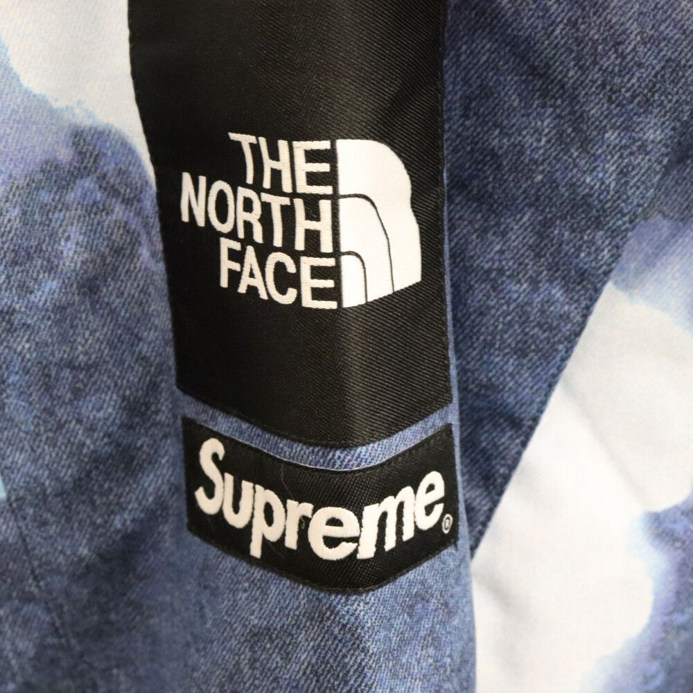 SUPREME (シュプリーム) 21AW×THE NORTH FACE Bleached Denim Print Mountain Jacket  NP52100I ノースフェイス ブリーチデニム マウンテンジャケット パーカー ナイロンジャケット