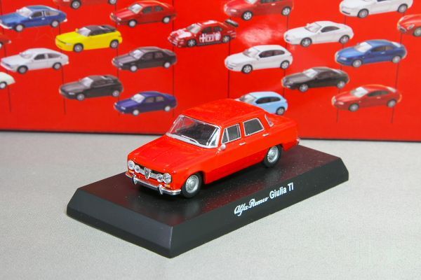 中古品＞京商 1/64 アルファロメオ ジュリア TI レッド アルファ