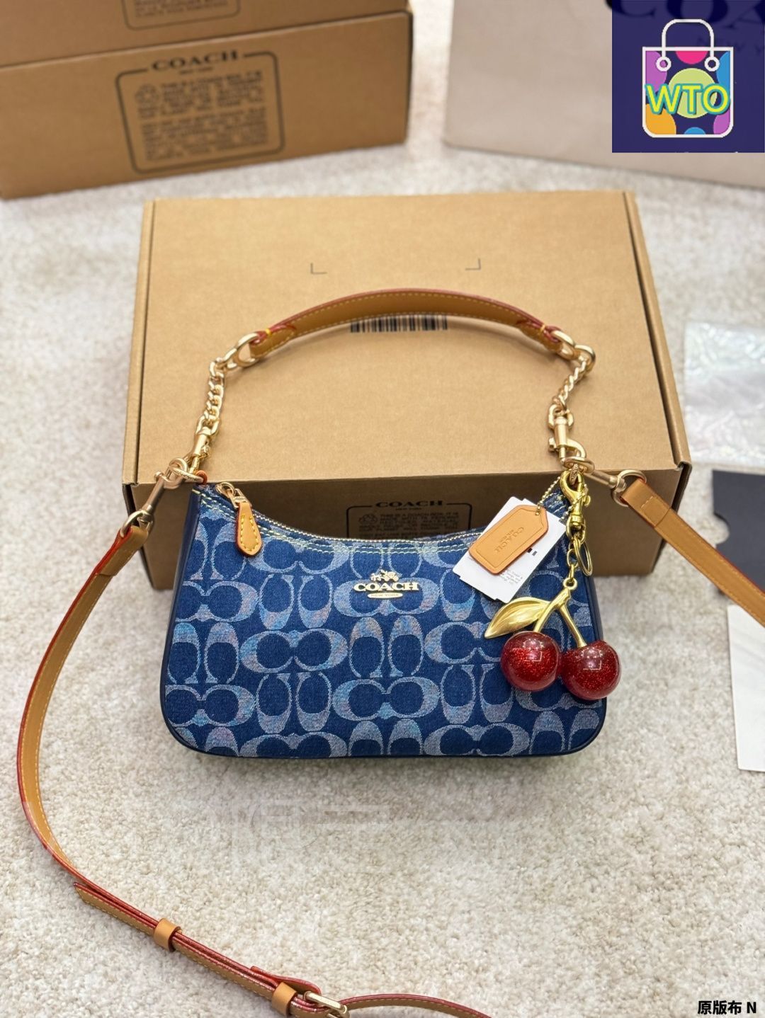 今日特価】COACH Swinger23 Denim Underarm Bag・コーチ ス