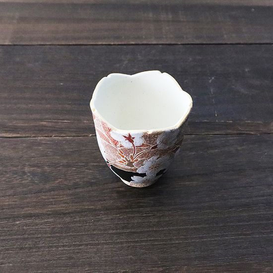 好きに 盛蒔絵 極上手 盃・盃台 盛蒔絵 （極上手 東里6-1122☆2F 共箱 工芸品