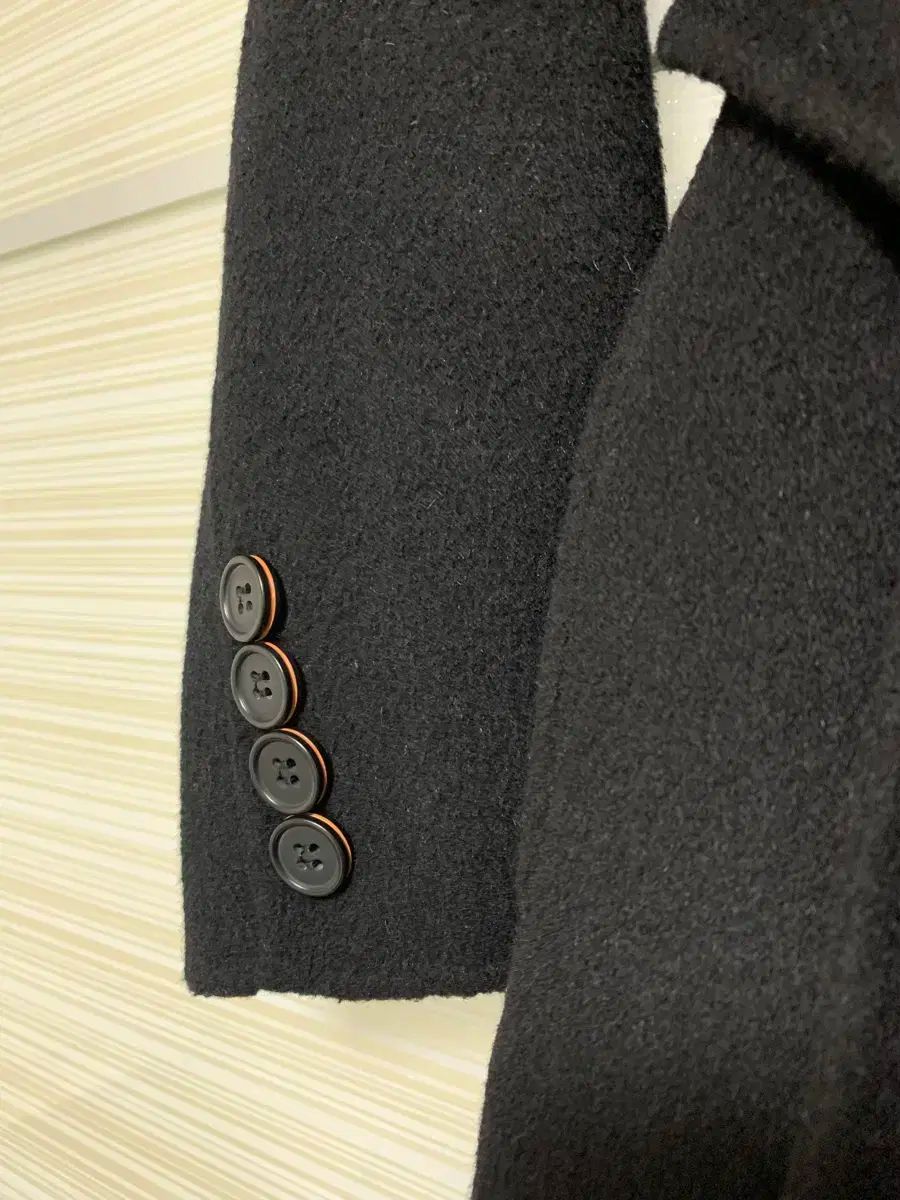 ベスト밸リー ブラック ウール 冬 コート 55 サイズ