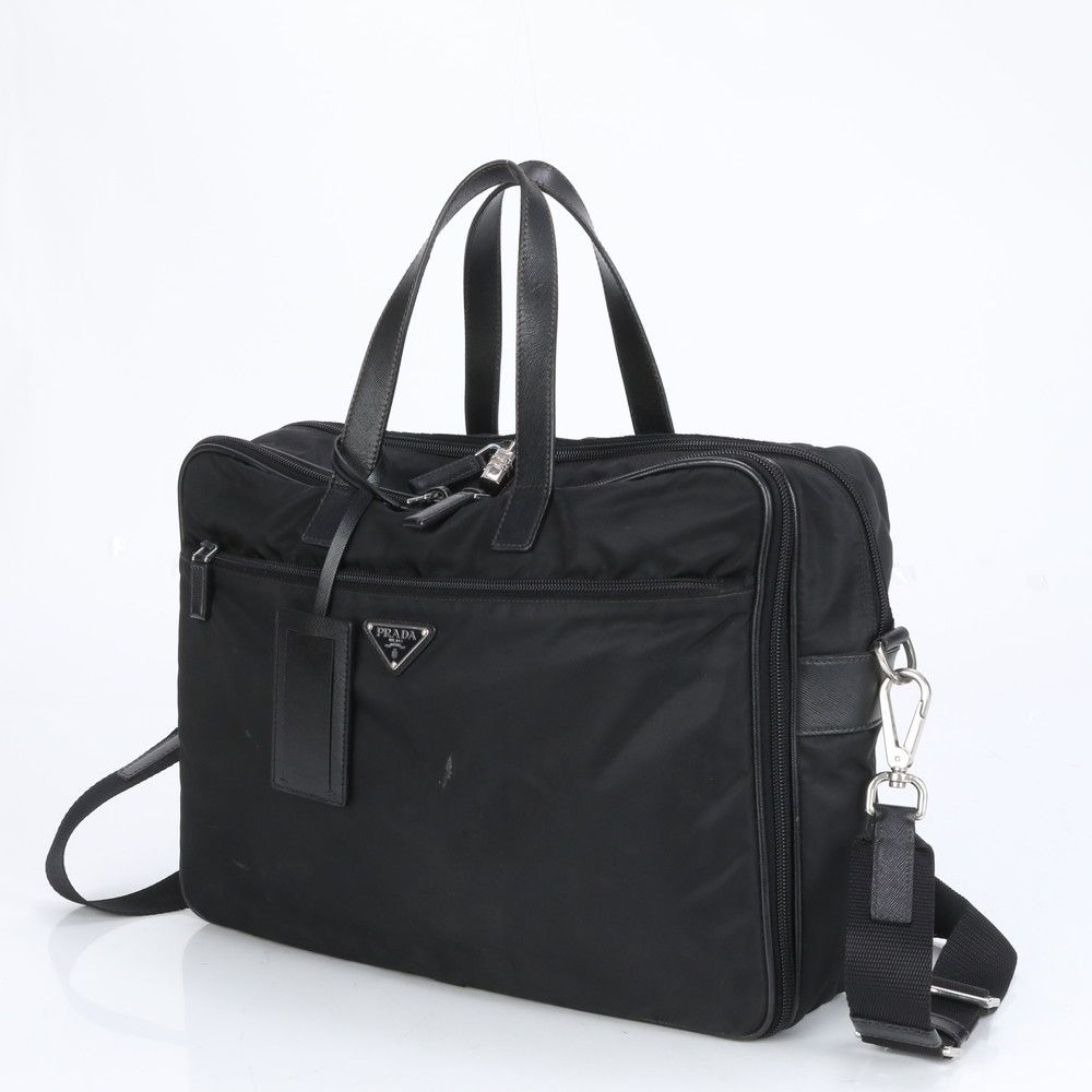 楽天市場】美品 PRADA プラダ ビジネスバッグ V407S ナイロン