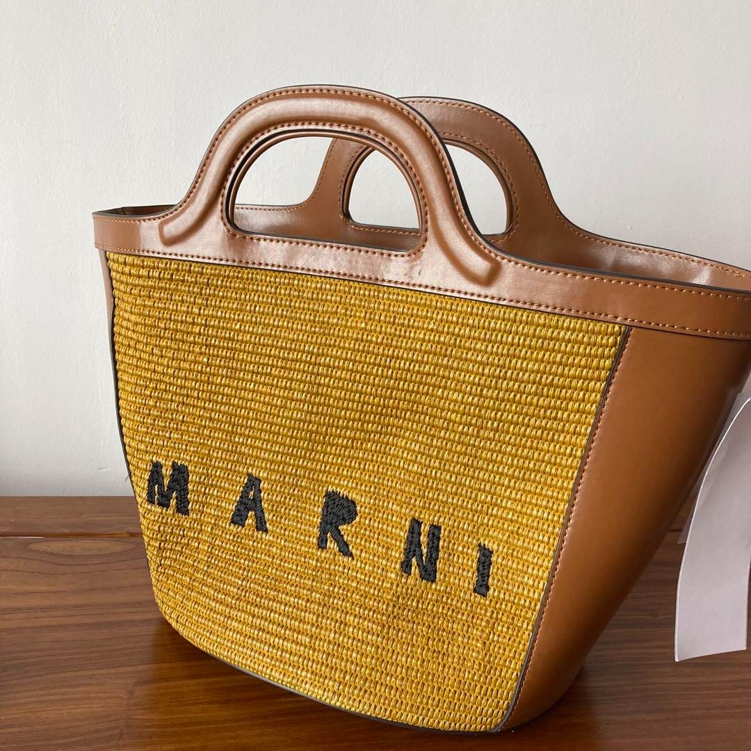 新品未使用】MARNI トロピカリア スモールサイズ ラフィア かごバッグ 