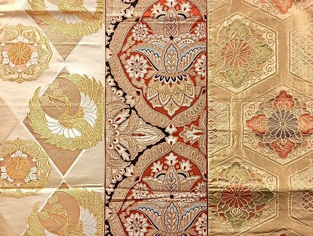 平和屋着物□袋帯 西陣 まとめて100点 鶴 孔雀 蝶 風景 更紗 花柄 楽器  