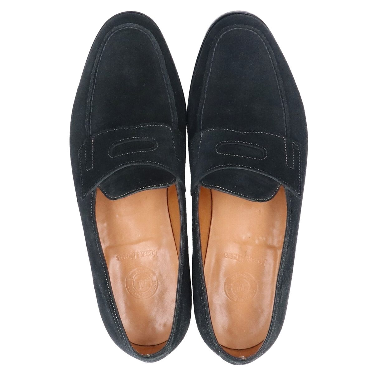 JOHN LOBB ジョンロブ 【美品】LOPEZ ロペス 4395ラスト スエード ローファー 7E