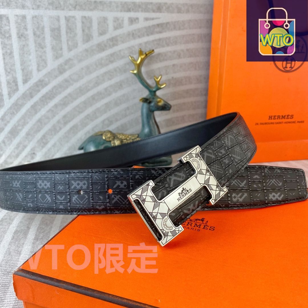 【大人気】エルメス Hベルト 70 リバーシブル ブラック シルバー金具1M64 大人気 エルメスベルト 大人気エルメス Hベルト 70 リバーシブル