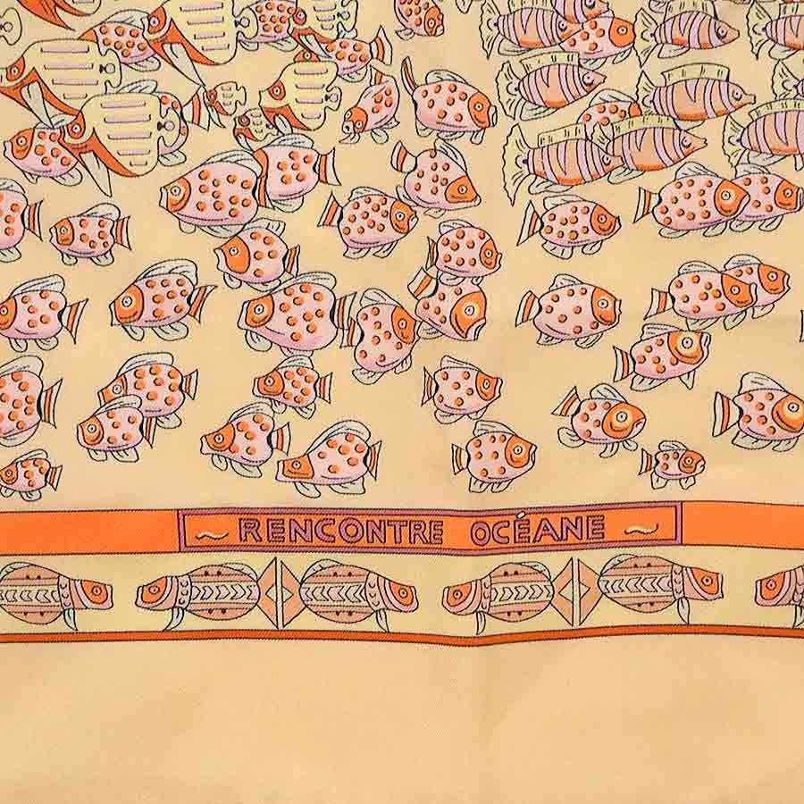 エルメス HERMES スカーフ カレ90 RENCONTRE OCEANE - メルカリ