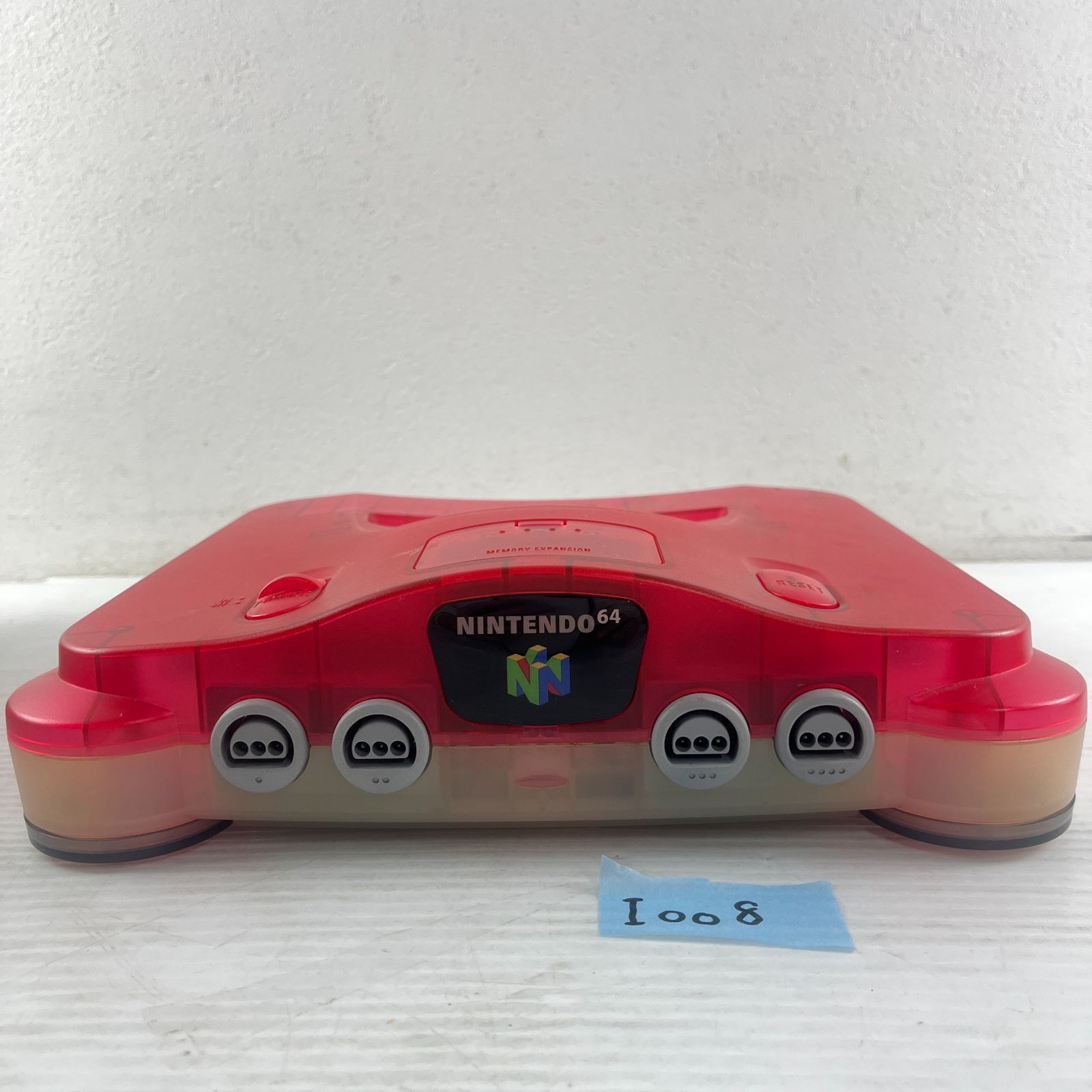 ◇I008【通電動作OK】ニンテンドー 64 クリアレッド NUS-OO1 ◇I008【通電動作OK】ニンテンドー 64 クリアレッド NUS-OO1