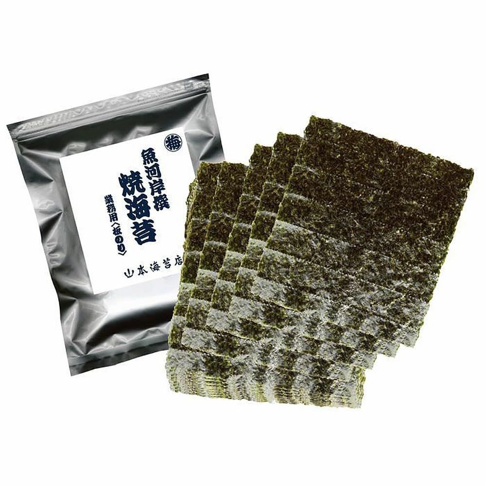 山本海苔店 魚河岸撰焼海苔 職人 アルミパック お得 焼海苔 日本産 手巻き 巻きずし 海苔巻き おにぎり 恵方巻 海苔巻き 人気 高級