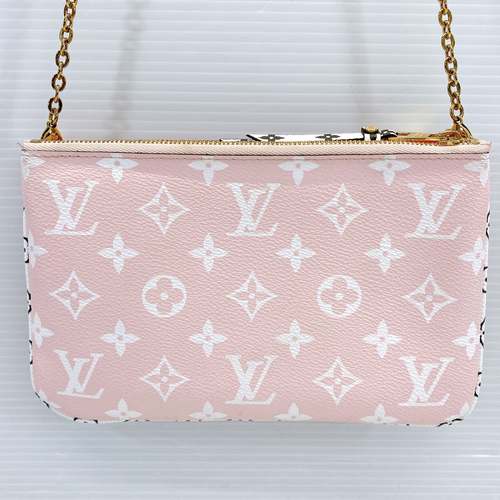 ルイヴィトン ジャイアント ドゥーブル ジップ M67561 ショルダーバッグ □【良品】LOUIS VUITTON ルイヴィトン ポシェット ドゥーブル