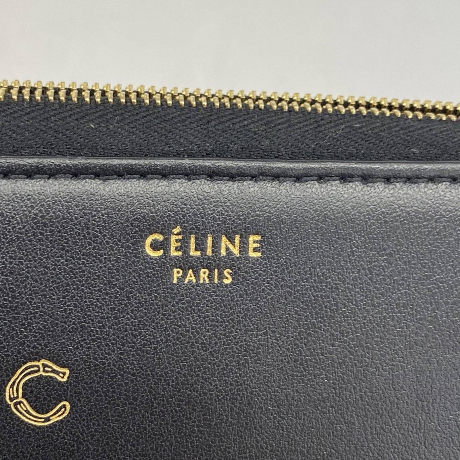 CELINE ブラックレザー 長財布 セリーヌ(Celine) セリーヌ 長財布