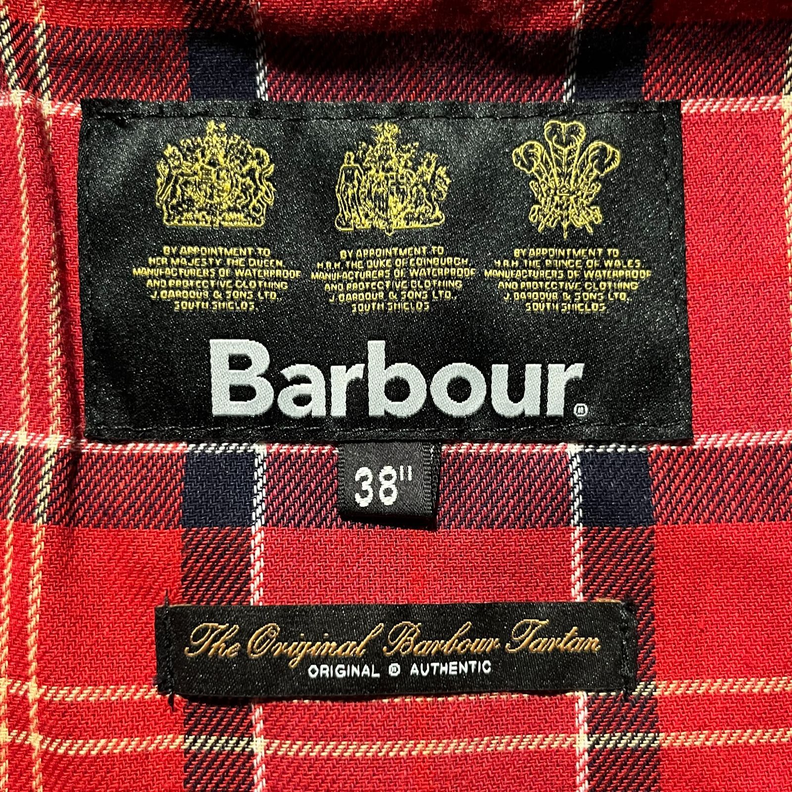 Barbour 20aw New Burghley ノンオイル 裏地赤 バブアー バーレー コート 2002313 KANDAIZUMI_COM