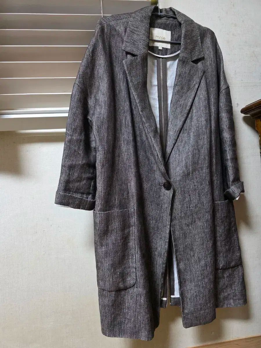 maje マージュ ブレーザー サイズ 2 ロング ジャケット コート 秋 季節の変わり目 アウター