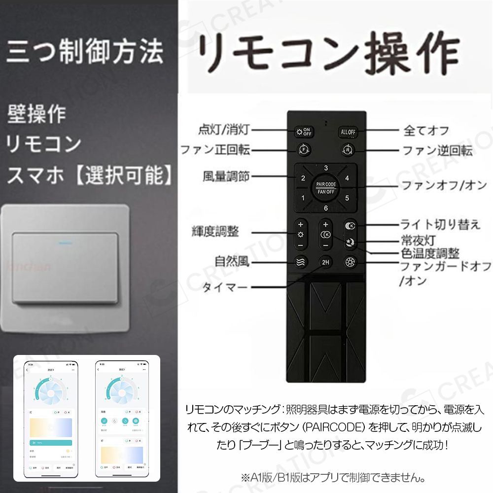 シーリングファンライト led