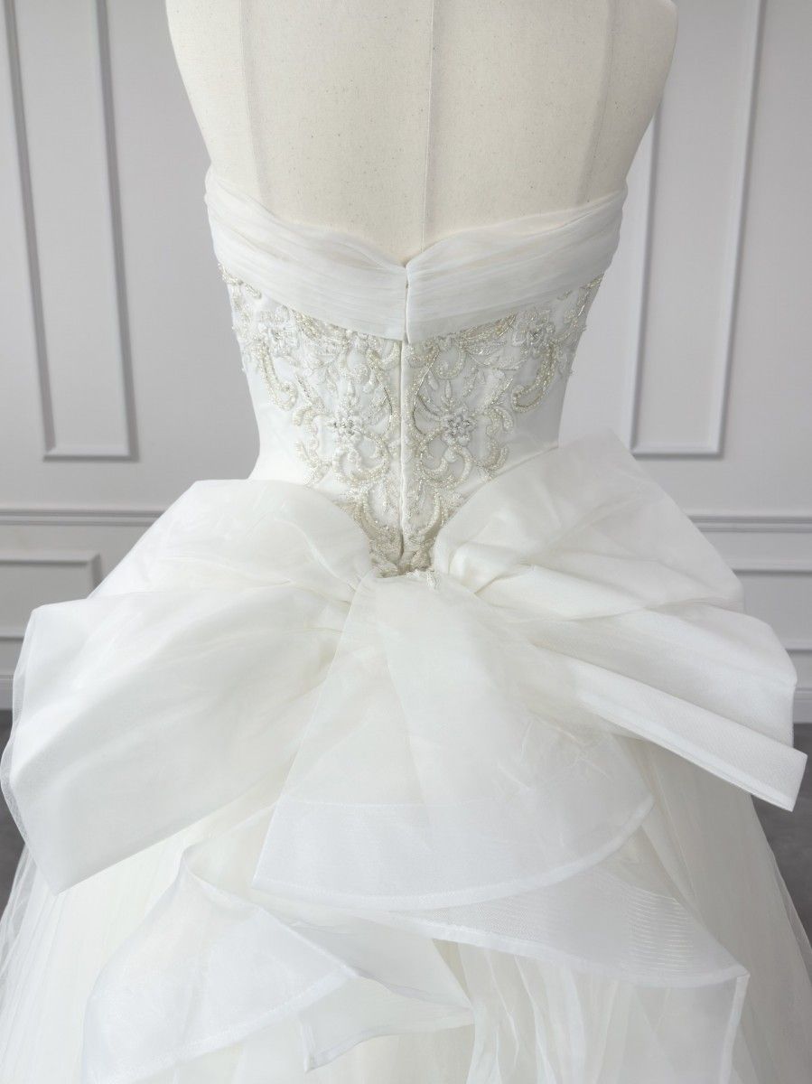  アヴィカ Avica LUANA-1 プリンセスライン ウェディングドレス ホワイト 白 ファーストオーナー 2 way チュール その他 その他