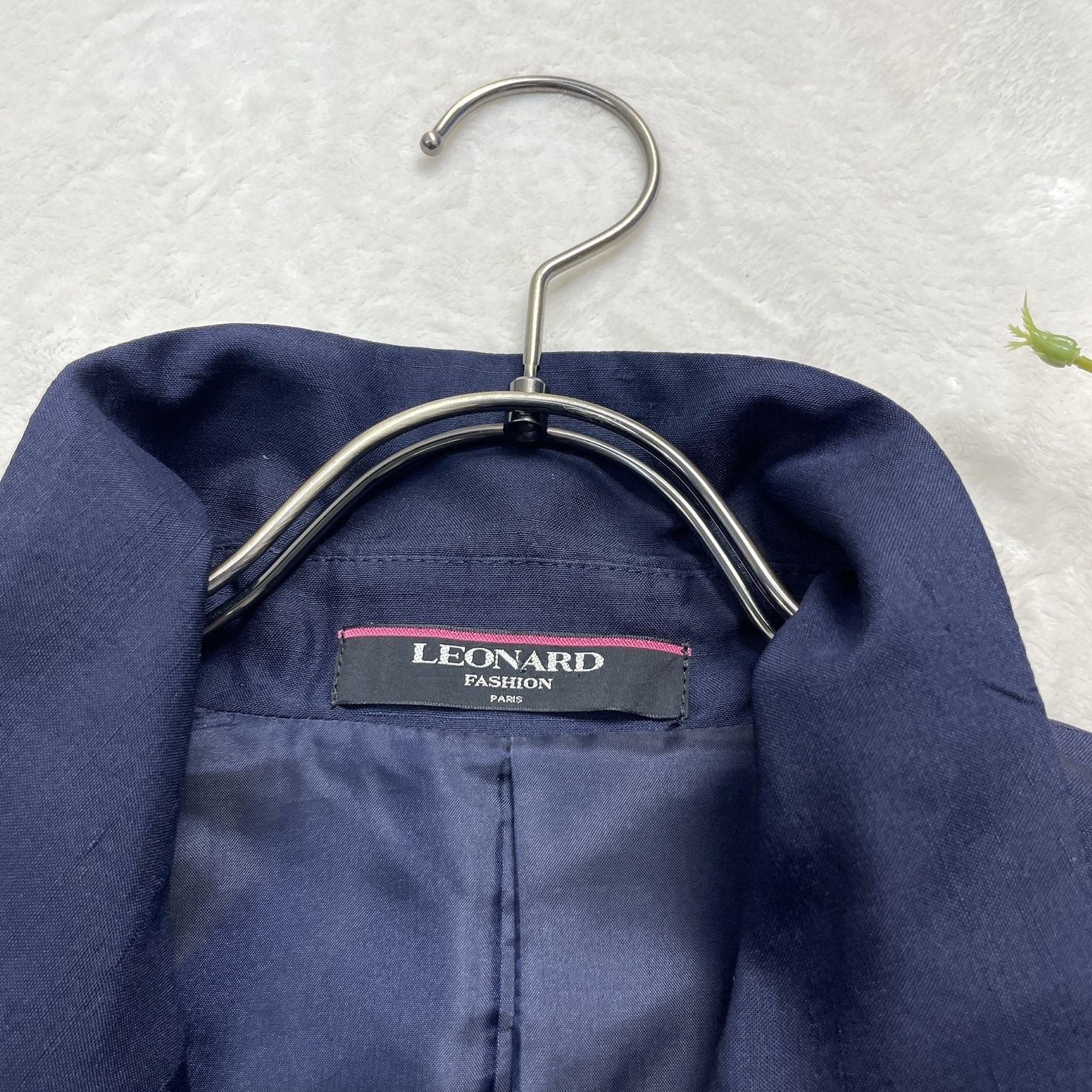 leonardLEONARD レオナール ジャケット シルク100% Lサイズ