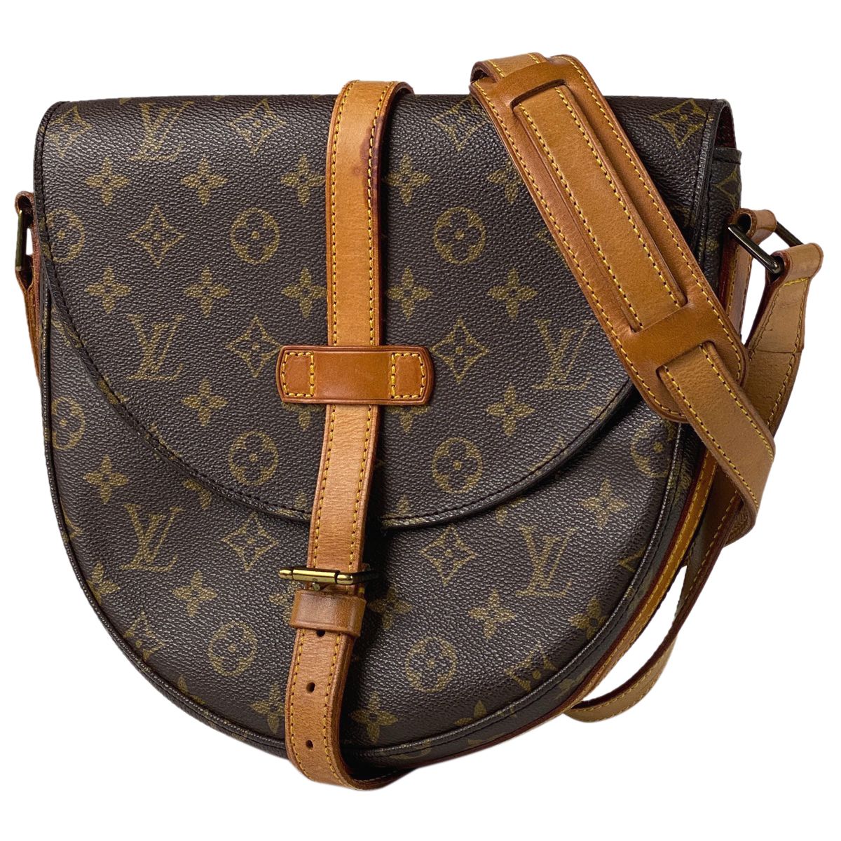 【ジャンク品】ルイ・ヴィトン Louis Vuitton シャンティ GM 斜め掛け ショルダーバッグ モノグラム ブラウン M51232 レディース  【中古】