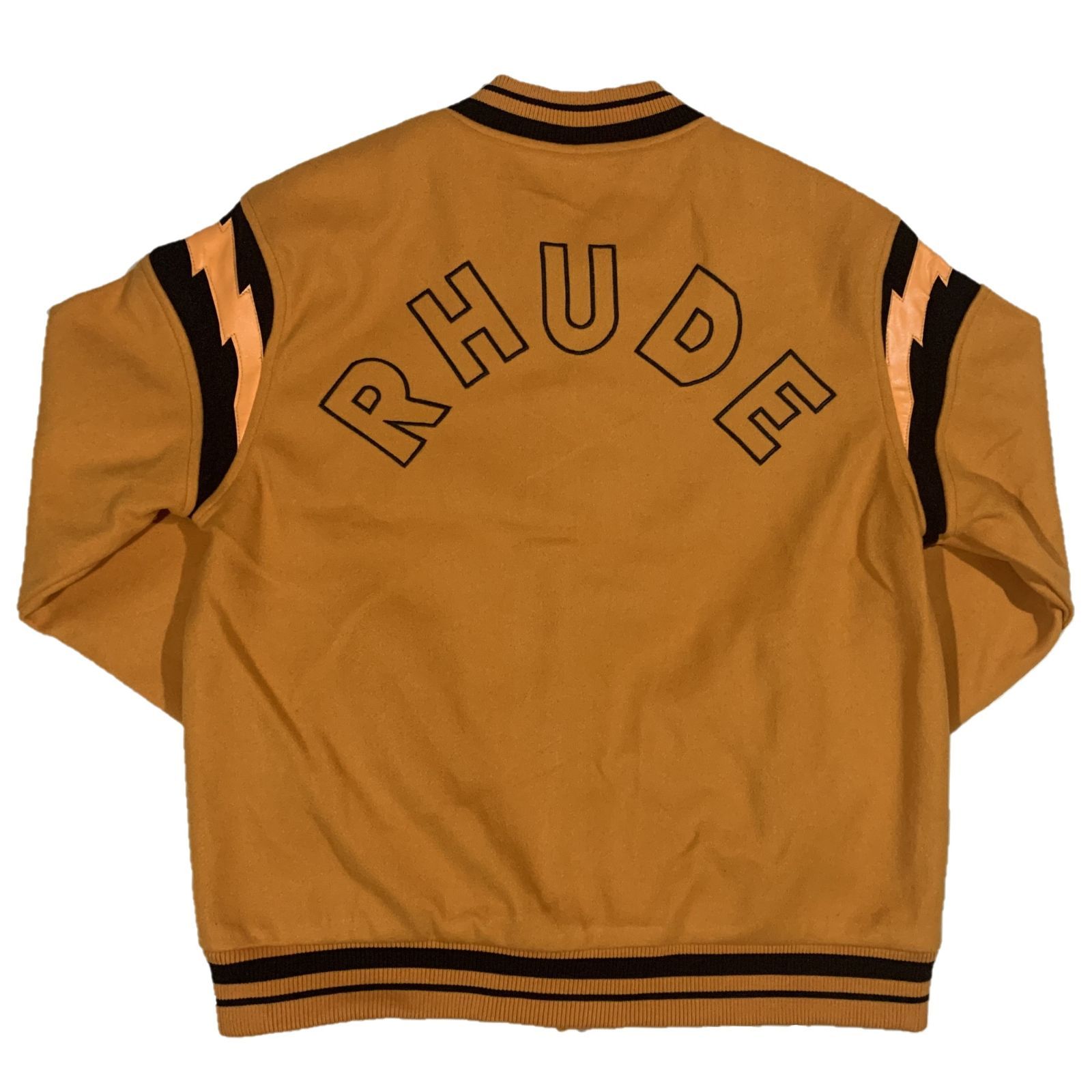 RHUDE ルード ライトニング ボンバージャケット オレンジ - メルカリ