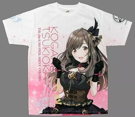 Tシャツ キャラクター 月岡恋鐘 公式フルグラフィックTシャツ ピンク Mサイズ THE IDOLM STER SHINY COLORS 1stLIVE FLY TO THE SHINY SKY