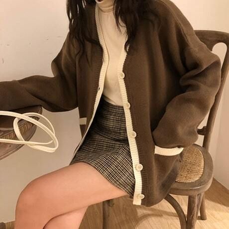 レディース カーディガン かわいい 韓国 ブラウン カフェ レディース カーディガン かわいい 韓国 ブラウン カフェ