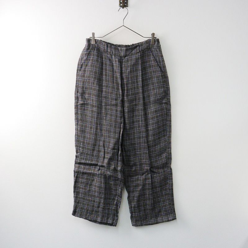 2023AW ネストローブ nest Robe トラッドリネンチェックパンツ F