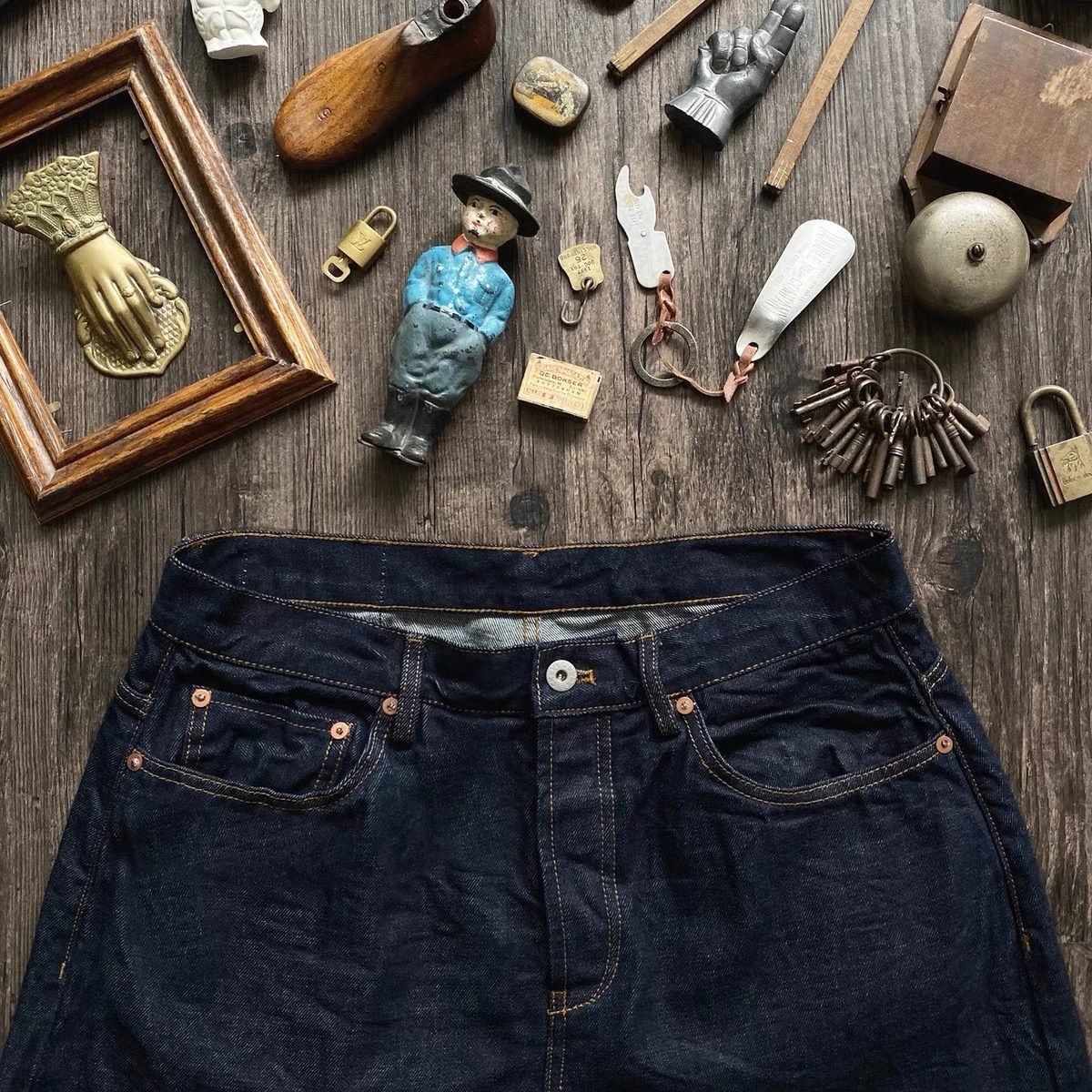 NVGS Onewash Indigo Denim オリジナルセルビッチジーンズ - メルカリ