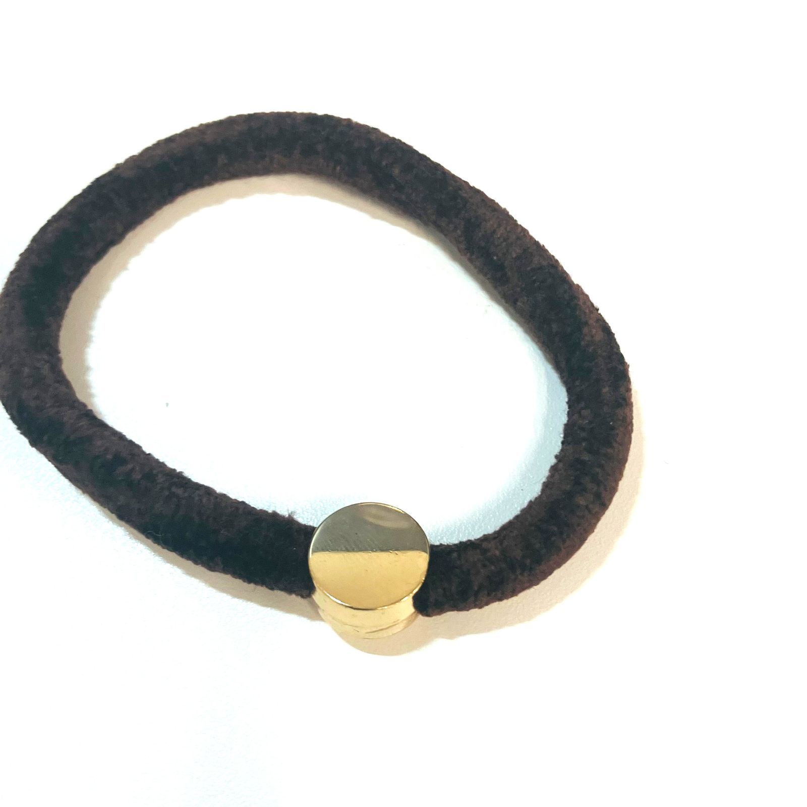 CHANEL シャネル COCOマーク ヘアゴム ブラウン X2085 DECORATOM_COM_BR