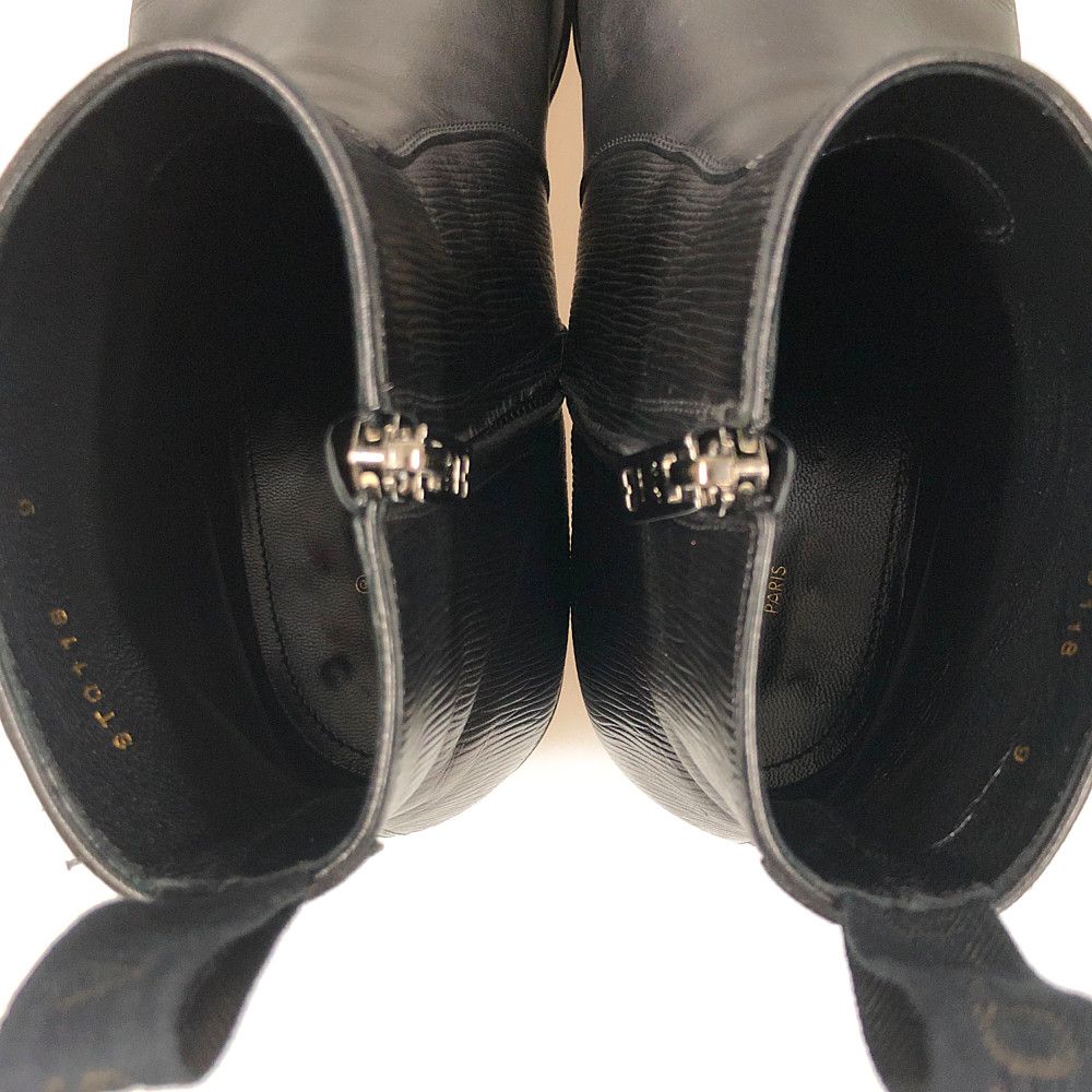 LOUIS VUITTON ルイ・ヴィトン サイドジップ エピ レザー シューズ ブーツ ブラック サイズ9=27~27.5cm 正規品 / 31137