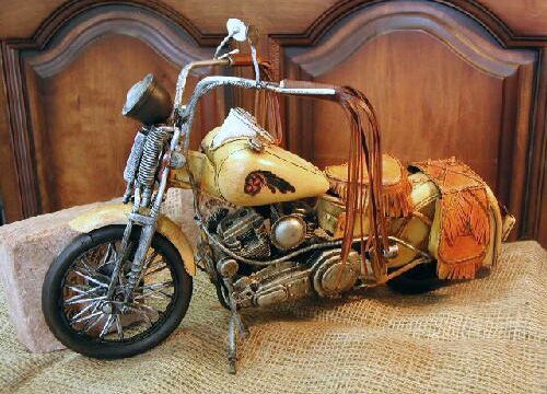 ブリキのおもちゃ バイク インディアン カスタム オートバイ - グッズ