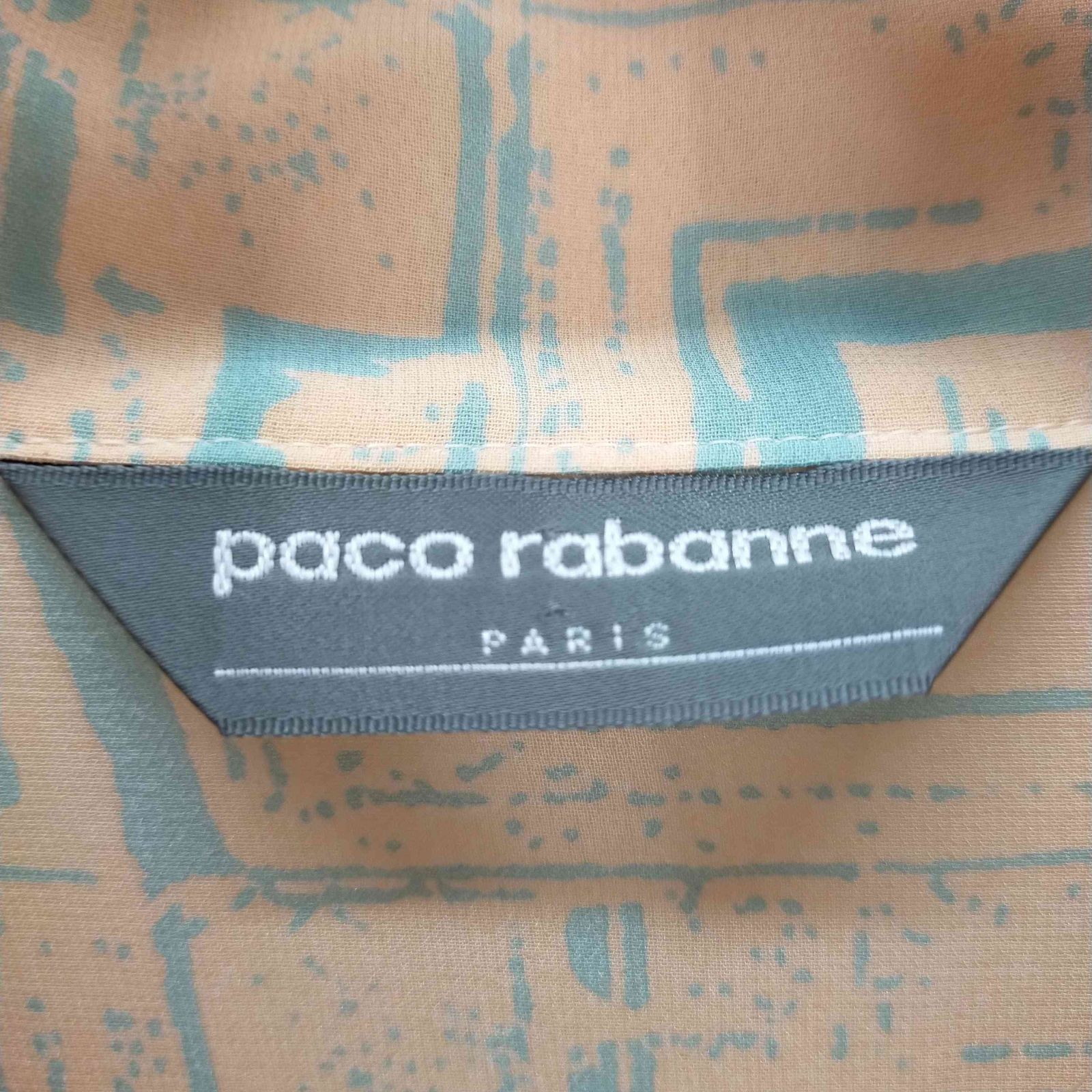 パコ ラバンヌ Paco Rabanne L/S総柄シャツ レディース 9R