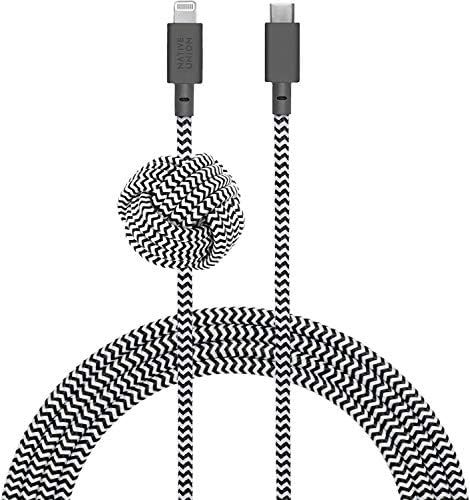 NATIVE UNION ネイティブユニオン Night Cable USB-C to ライトニング データ同期 急速充電ケーブル MFi認証 iPhone|iPad対応 3メートル Cosmos