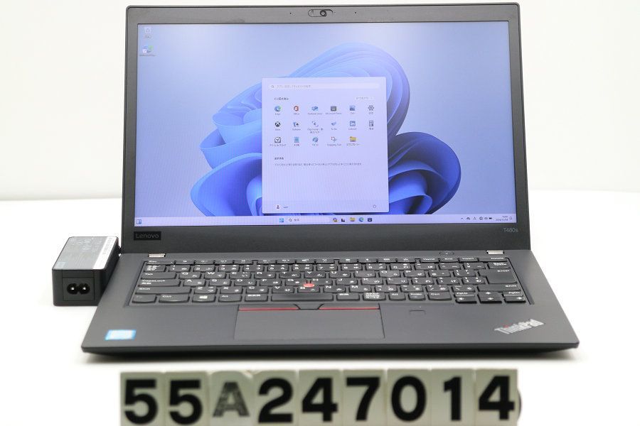 Lenovo ThinkPad T480s Core i5 8250U 1.6GHz/16GB/256GB(SSD)/14W/FHD(1920x1080)/Win11 【55A247014】