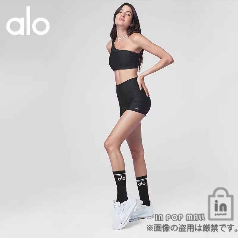Alo Yoga アロヨガ 靴下 スポーツ用 ラインソックス 通気性 滑り