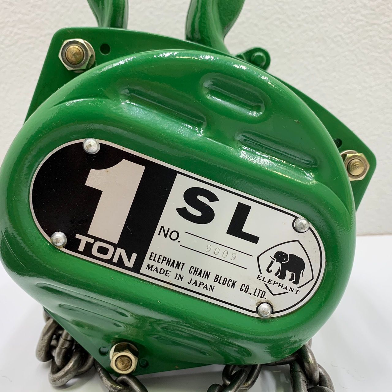 ①中古のチェーンブロック 1TON SL