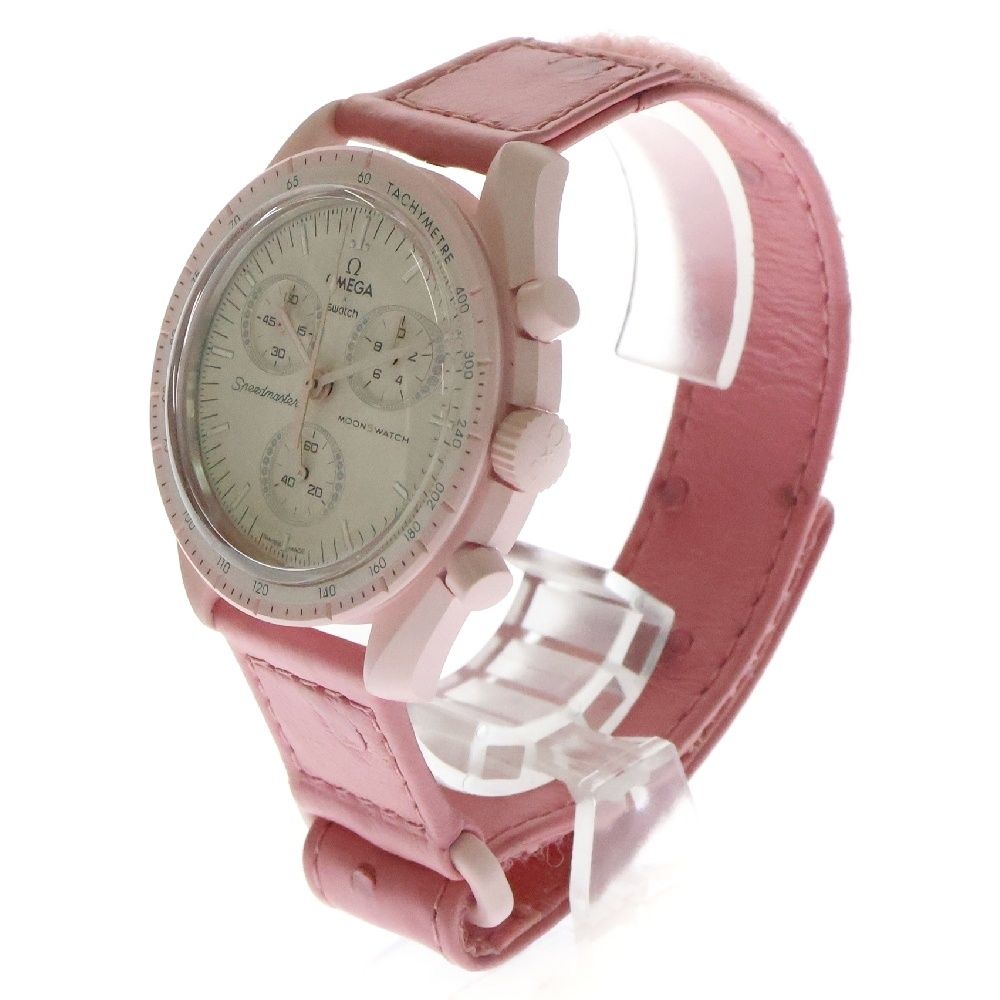 スウォッチ オメガ ムーンスウォッチ ヴィーナス ピンクomega swatch MISSION TO VENUS - Bioceramic MoonSwatch Collection