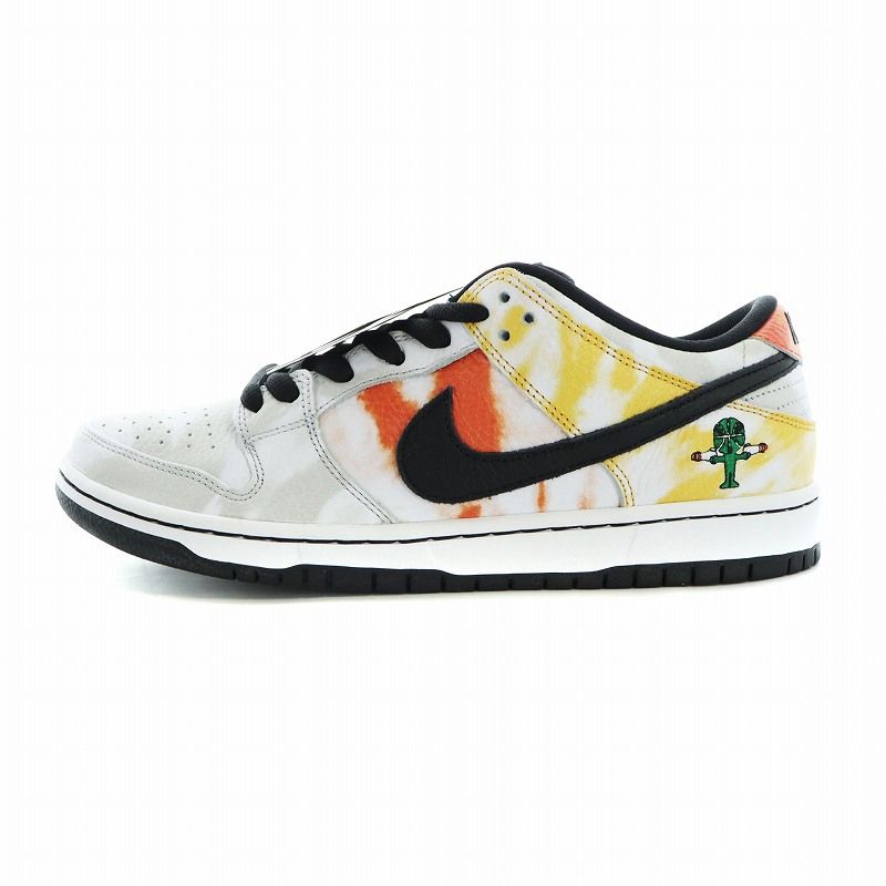 ナイキ NIKE SB ダンク ロー SB DUNK LOW イガンタイダイ Raygun Tie-Dye スニーカー シューズ 靴 レザー US9.5 27.5cm 白 ホワイト BQ6832-101 GY12 /MQ