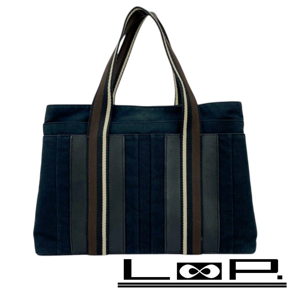 【美品】　HERMES トロカホリゾンタルMM キャンバストートバッグ □美品□ エルメス トロカホリゾンタル MM トートバッグ ハンド