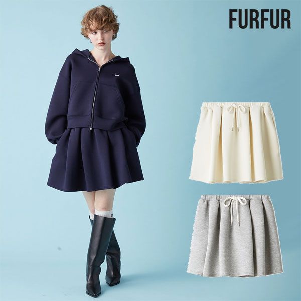 10%OFF ファーファー FURFUR ボトムス 25秋冬 ポンチフ ミニスカート ミニ丈 セットアップ rwcs254109