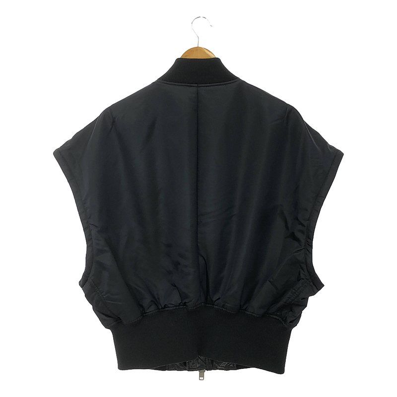 CALUX ブラック ボンバージャケット Rick Owens リックオウエンス 23SS Fog Cropped Bomber Jacket