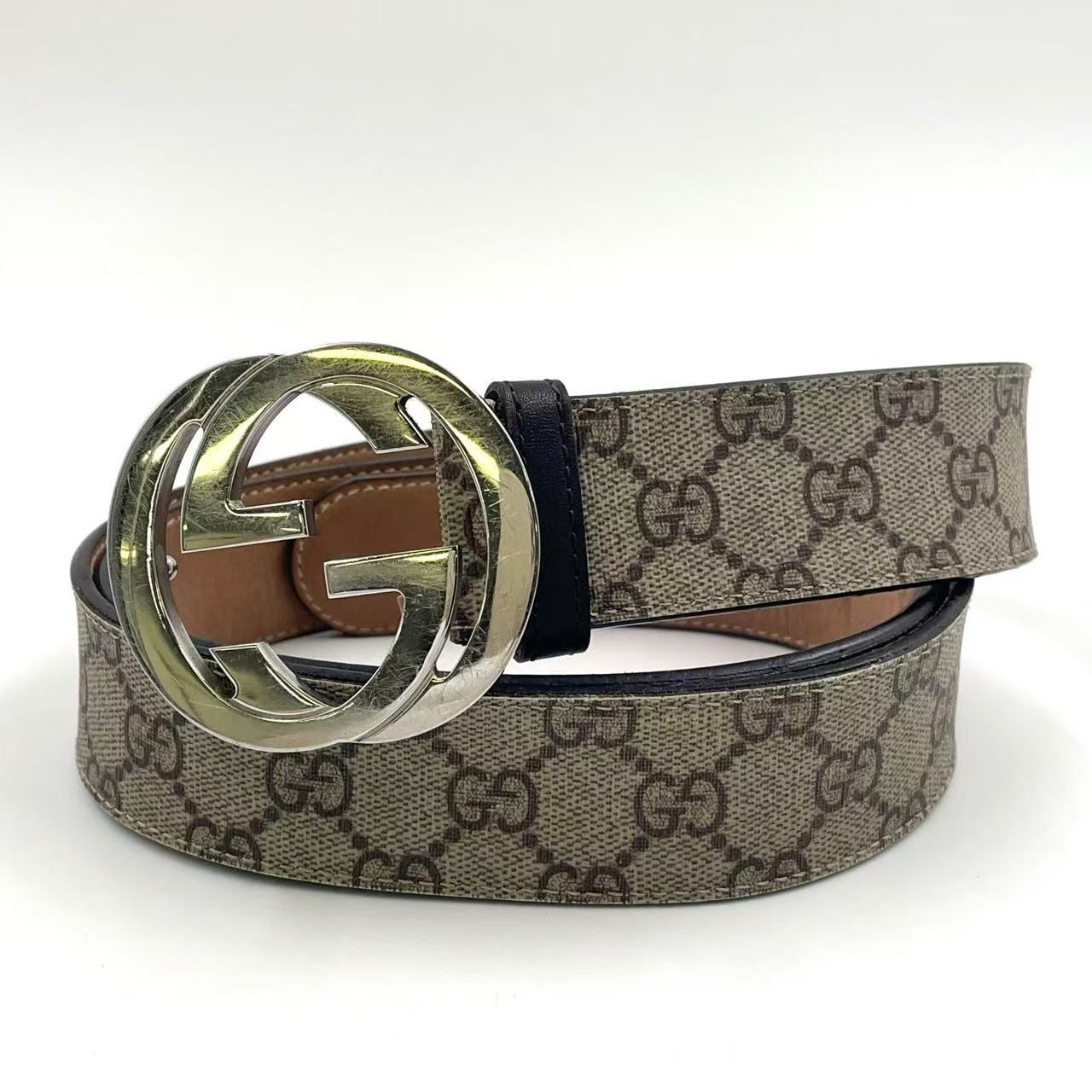 【極美品】グッチ ベルト インターロッキング GG キャンバス レザー ベージュ 楽天市場】GUCCI グッチ GGキャンバス インターロッキング G