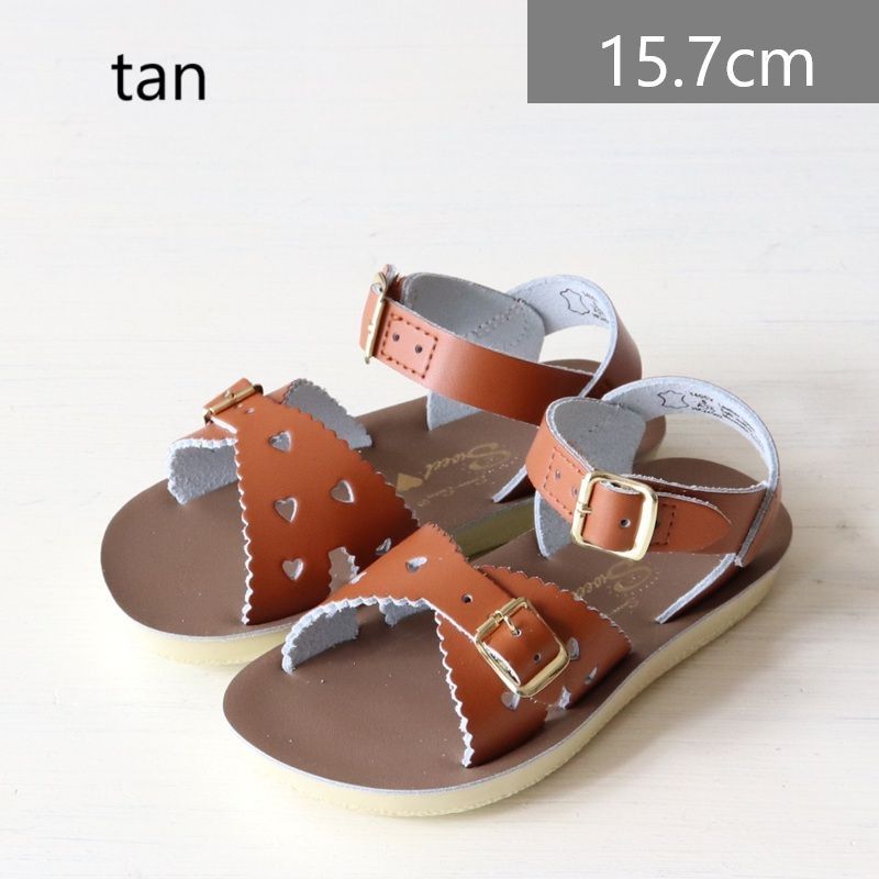 saltwater ソルトウォーター sweetheart tan size8 15.7cm 靴 キッズ サンダル