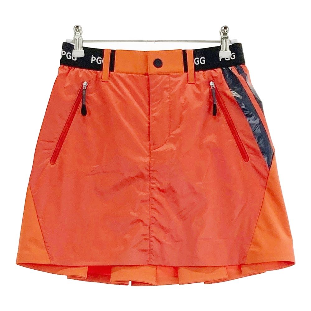 パーリーゲイツ スカート カーキ 裏起毛 ワッペン ストレッチ