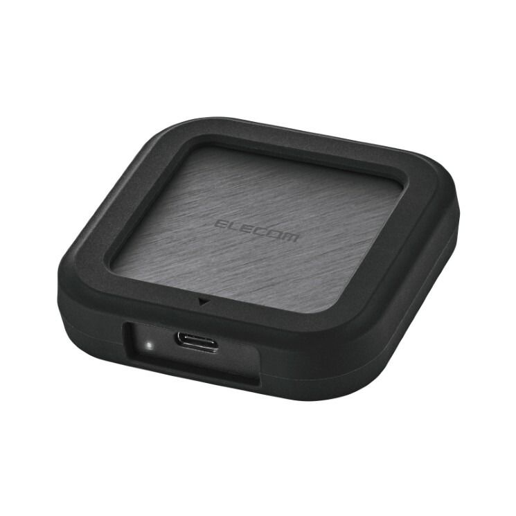 エレコム 外付けSSD 1TB USB4 40Gbps対応 ポータブルSSD 最大読込3000MB|s 高速転送 Type-C ファンレス設計 耐衝撃 PS5|Mac|iPad|Windows対応 ブラック ５営業日以内発送 佐川急便にて発送