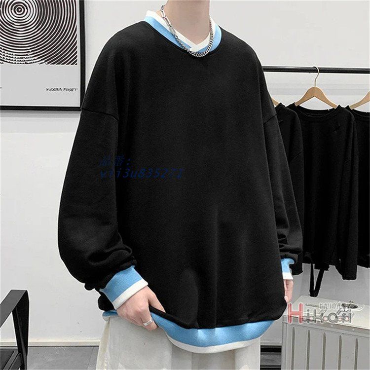 トレーナー メンズ 白 黒 スウェット トレーナー プルオーバー