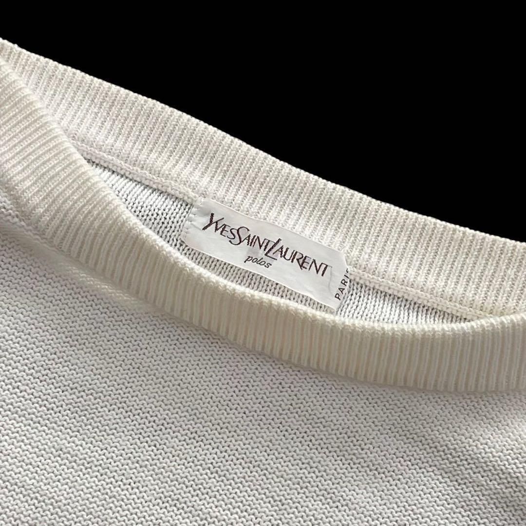 Yves Saint Laurent イブサンローラン 長袖ニット 白レディース Yves Saint Laurent イブサンローラン 長袖ニット 白レディース