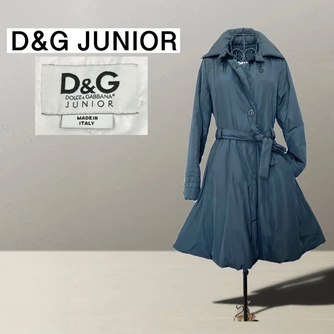 D&G Junior】D&G ドルチェ&ガッバーナジュニア ダウンコート ブラック  