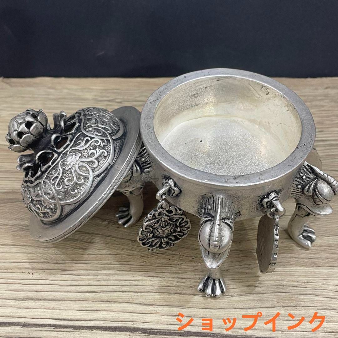 銅器 香炉 青蓮帝王薫香炉 香道具 装飾品 工芸品 置物gzp0829