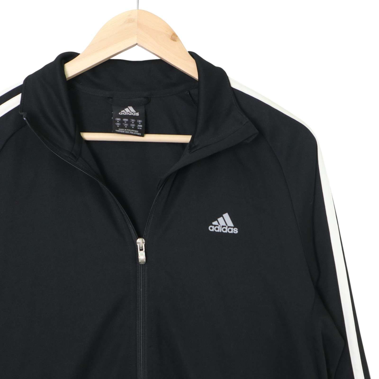 adidas アディダス CLIMALITE ロゴ☆ 3本ライン フルジップ ジャージ 